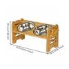 Elevated Pet Feeder with Stainless-Steel Bowls Sturdy for Dogs, Pets