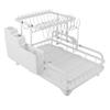 Dish Drying Rack Folding 2 Tier Multipurpose Easy Storage Dish Dryer Rack for Kitchen Countertop