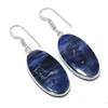 Natural Sodalite Gemstone 925 Sterling Silver Jewelry Earring 1.81" AEE-10798