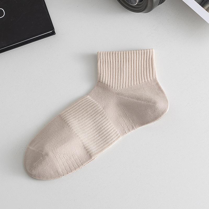 Ai Cao Essential Oil Socks, Men's, Anti Odor and Sweat Absorbing, Thin, Mesh Short Socks, Casual Sports Men's Socks