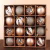 16pcs Shatterproof Electroplated Hanging Balls Champagne Xmas Tree Pendants  Wedding Party