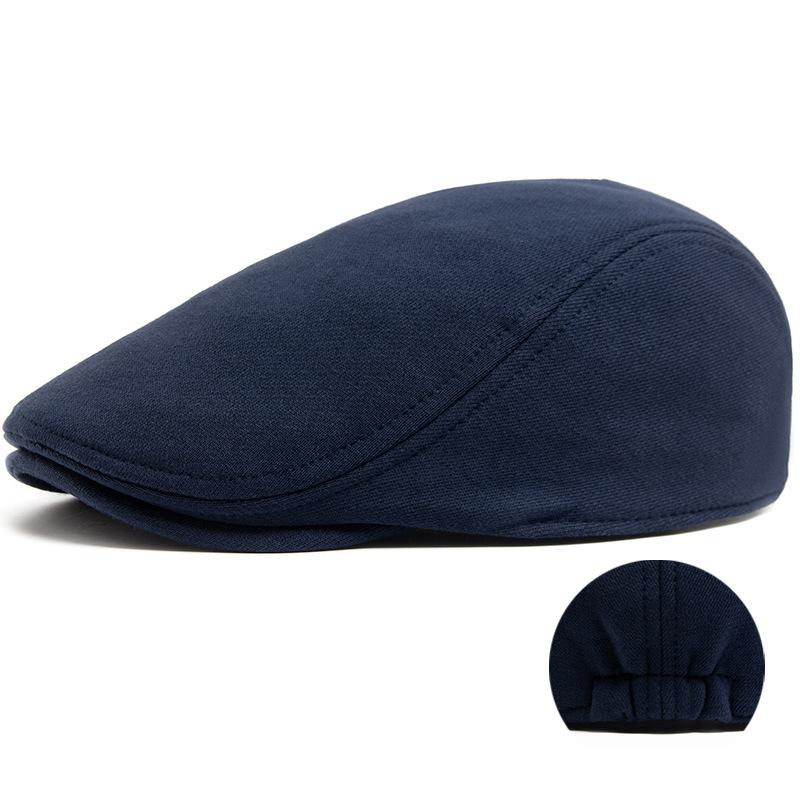 Men's Peaked Cap Vintage British Beret Women's Fashion Knitted Forward Hat