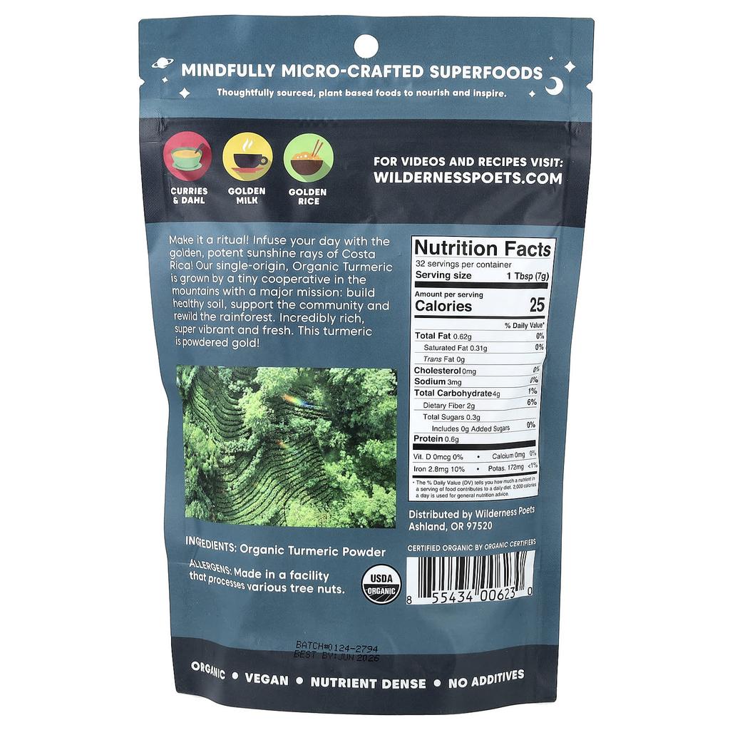 Organic Costa Rican Turmeric, 226G(8Oz)