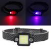 Working Headlamp with 2400mah Battery USB Charging COB Head Neck Warning Lamp Life Waterproof