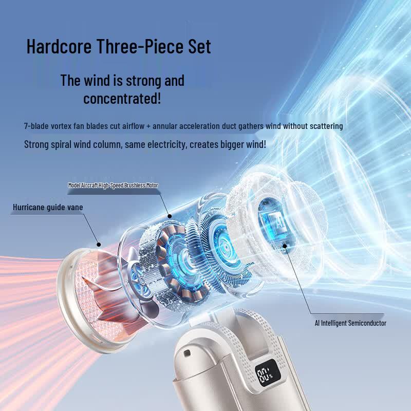 VENIDER High-Speed Semiconductor Handheld Cooling Fan