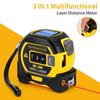 40m/60m 3-in-1 LCD Laser Tape Measuring Almighty Ruler Digital Tape Measure with Laser