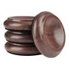Floor Care Cups for Piano Wheels Solid Wood Set of 4 with Recessed Support Design and Bottom Pad for Indoor Floors