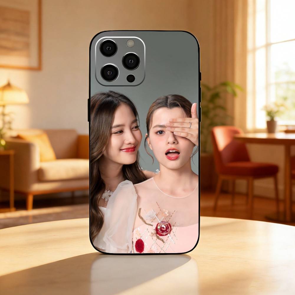 F-Freen Sarocha F-Freenbecky Phone Case For iPhone17,16,15,14,13,12 Plus,Max Soft Silicone Black Cover iPhone13PROMAX