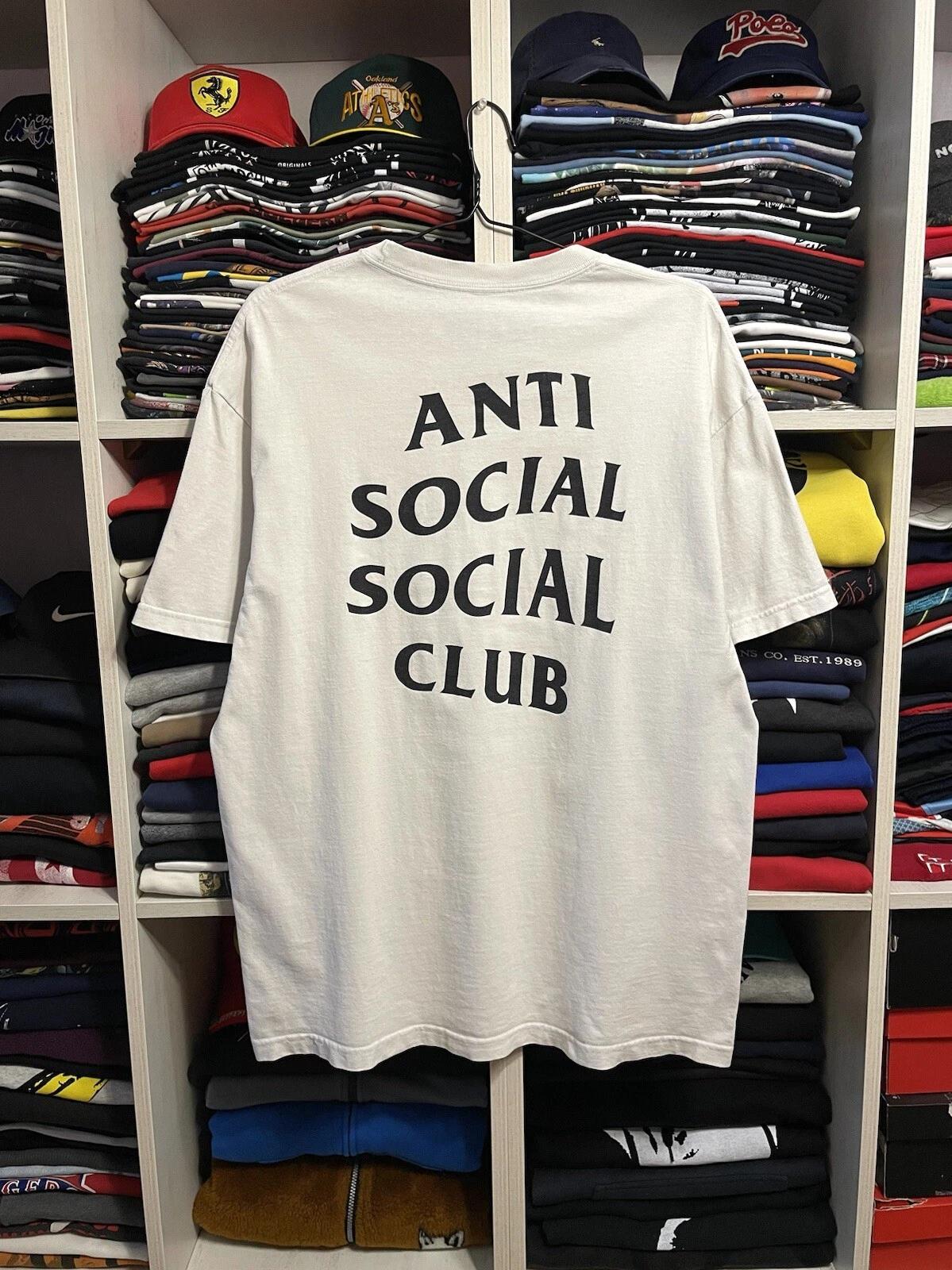 Anti Social Social Club ASSC Big Logo T-Shirt Size XL White S