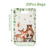 25/50pcs Jungle Safari Animals Gift Bag Handbags Kids Baby Shower Decor Forest Theme Happy Birthday Party Packaging Supplies