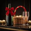 6cm Breites Weihnachtsbaumband Rotes Beflocktes Geschenkband Beflocktes Band Feiertagsdekorationen
