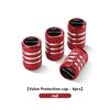 For KIA 4pcs Metal Car Wheel Tire Valve Stem Cover Decoration Accessories Sportage 2016 2017 2018 Sephia Stonic Carens RUAJC1