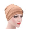 Women Rose Flowers Decor Beanie Cap Snood Hat Fashion Headwrap Headwear Gift