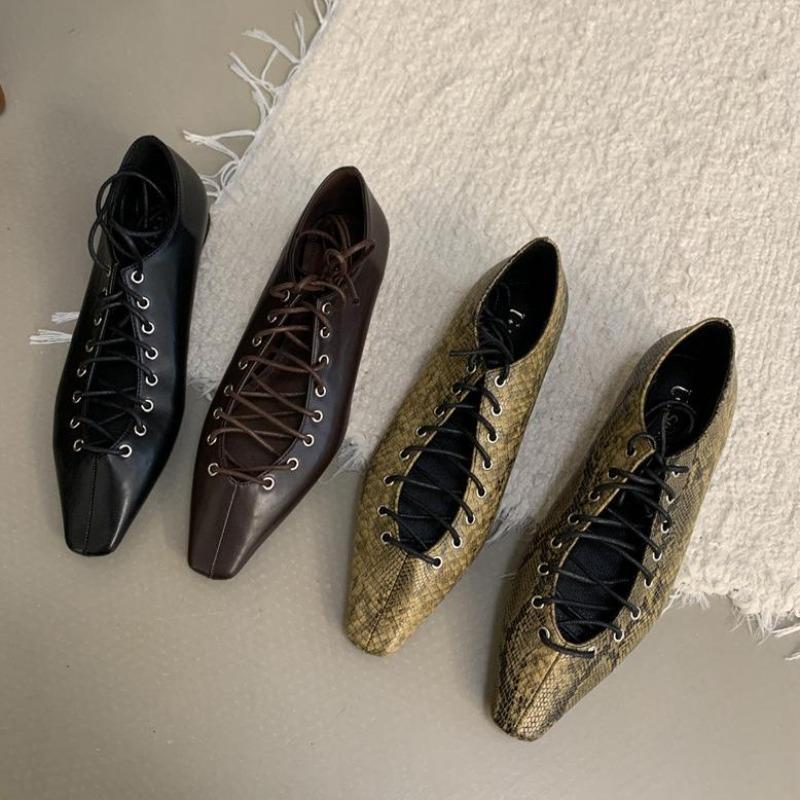 Fashion Fashion Cross-tied Footwear Ladies Mary Janes Flats Shoes Soft Female Shallow Women Dance Shoes Comfortable Ballet Flats Zapatos