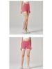 Damen High Waist Nahtlose Po-Lift Yoga Shorts - Schnelltrocknend, Dreipunkt für Laufen & Radfahren