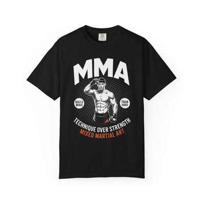 Mixed Martial Arts Fighter T-Shirt | MMA Graphic Tee, Combat Sports Design