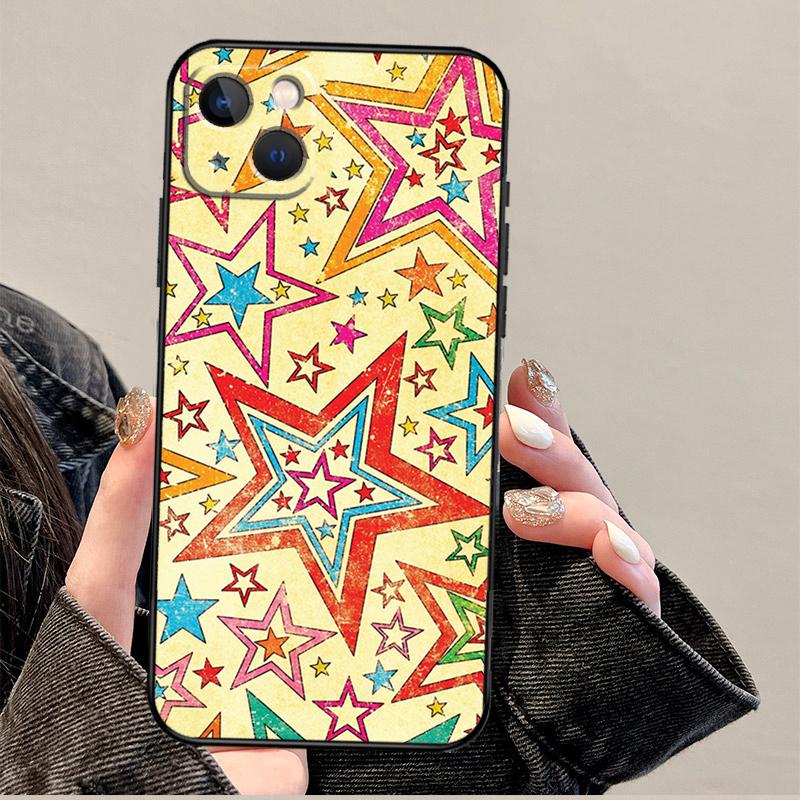 STARS COLOURFUL Phone Case For iPhone 17 Pro Max 14 13 12 11 15 16 Pro Max mini 15 Plus 16e 17 Air Cover