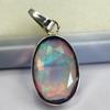 Natural Opal Pendant 23 ct Oval 925 Sterling Silver Gems October Birthstone for Gem Collections