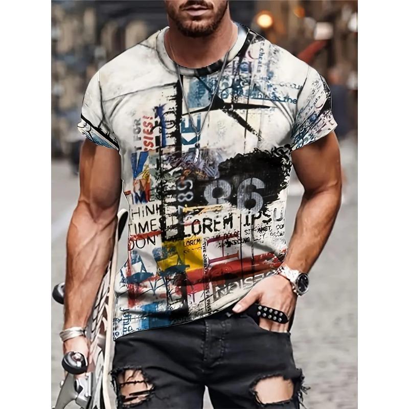 Οπτική Ψευδαίσθηση 3D Εκτύπωση T-Shirt Ανδρικά Ρούχα Σχεδιαστή Καλοκαίρι Γυναικεία Καθημερινά Street Κοντομάνικα Τοπ Αστεία Oversized Παιδικά T-Shirts