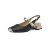 Fashion 2025 Spring Women Pumps Shoes Fashion Shallow Buckle Ladies Elegant Low Heel Shoes Thick Heel Round Toe Women's Mary Jane Shoes