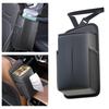 Front Seat Car Tissue Box Can Hold Mobile Phones And Cards Tissue Holder Headrest Organizer With 2 Side Mesh Pockets Leather