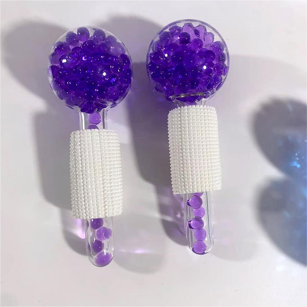 2Pcs Box LCE Globes for Facials Cooling LCE Balls for Face LCE RollerFacial Massager Freezer LCE Globes Tool for Face and Eyes