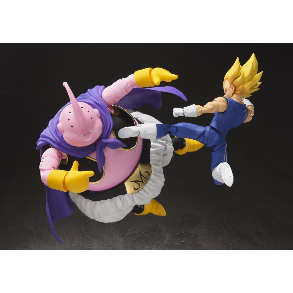 TAMASHII NATIONS S.H.. Figuarts Dragon Ball Z Majin Buu (Bueno) Reedición Figura de Acción de PVC y ABS de 180 mm