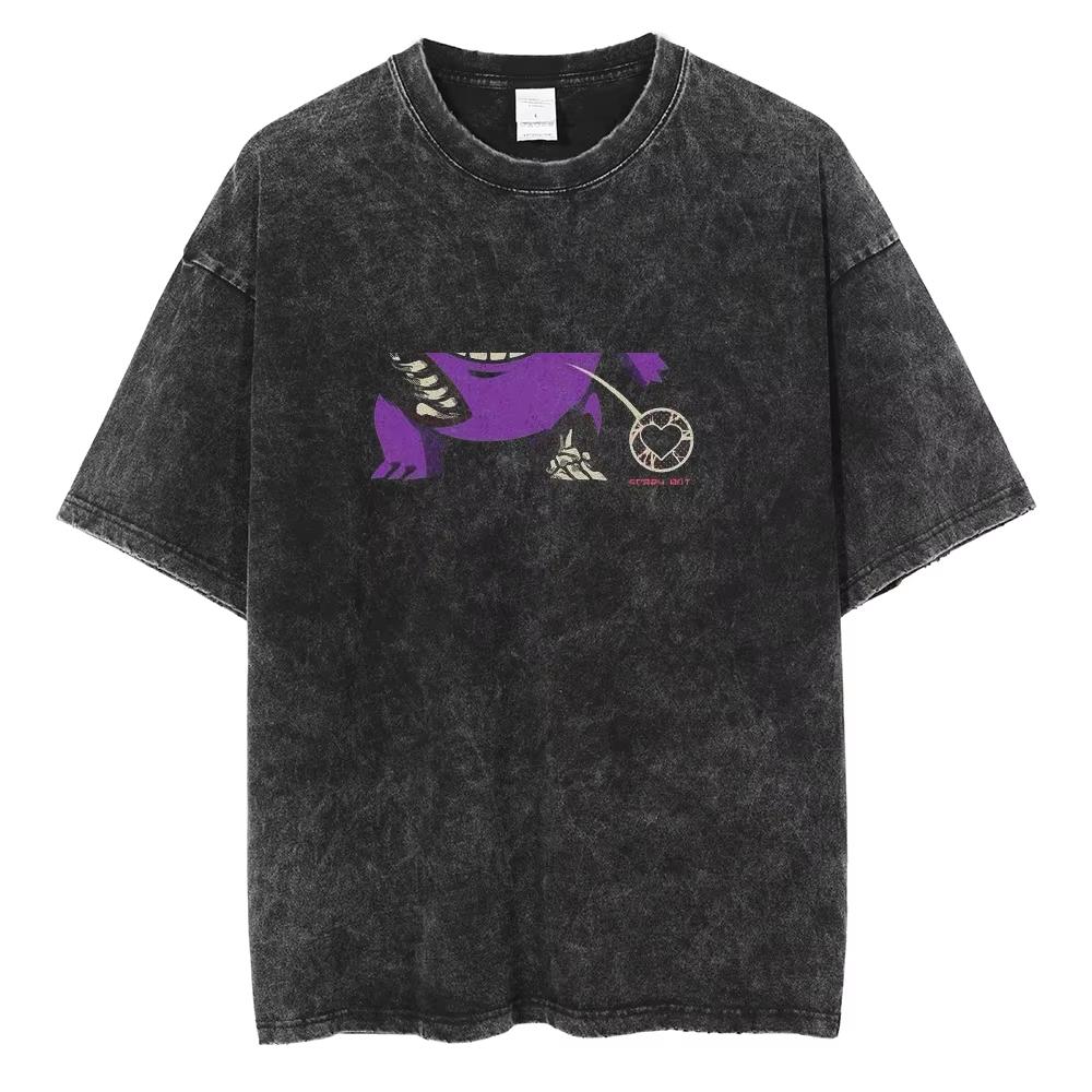 Vinland Saga Manga T Shirt For Men Women Tshirt Washed Cotton Tshirt Clothing Summer Short Sleeve Oneck Tees Streetwear Top