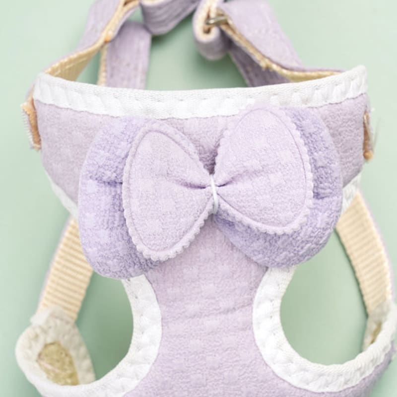 Pet] Ribbon Leash Harness Set