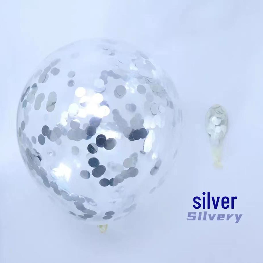12-calowe przezroczyste balony lateksowe z konfetti i cekinami na wesela, urodziny i uroczystości świąteczne