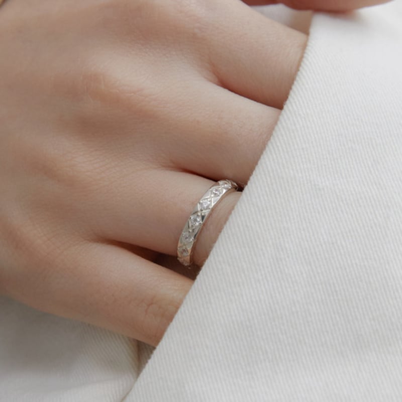 GETMEBLING diamond cubic ring