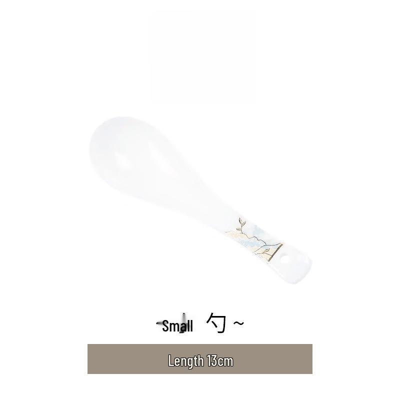 Shuogang Tiangong Luxury Glazed Ceramic Soup Spoons
