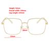 Big Square Frame Myopia Glasses For Women Men Anti Blue Light Computer Eyeglasses Prescription Eyewear Diopter 0 -1.0 To 6.0