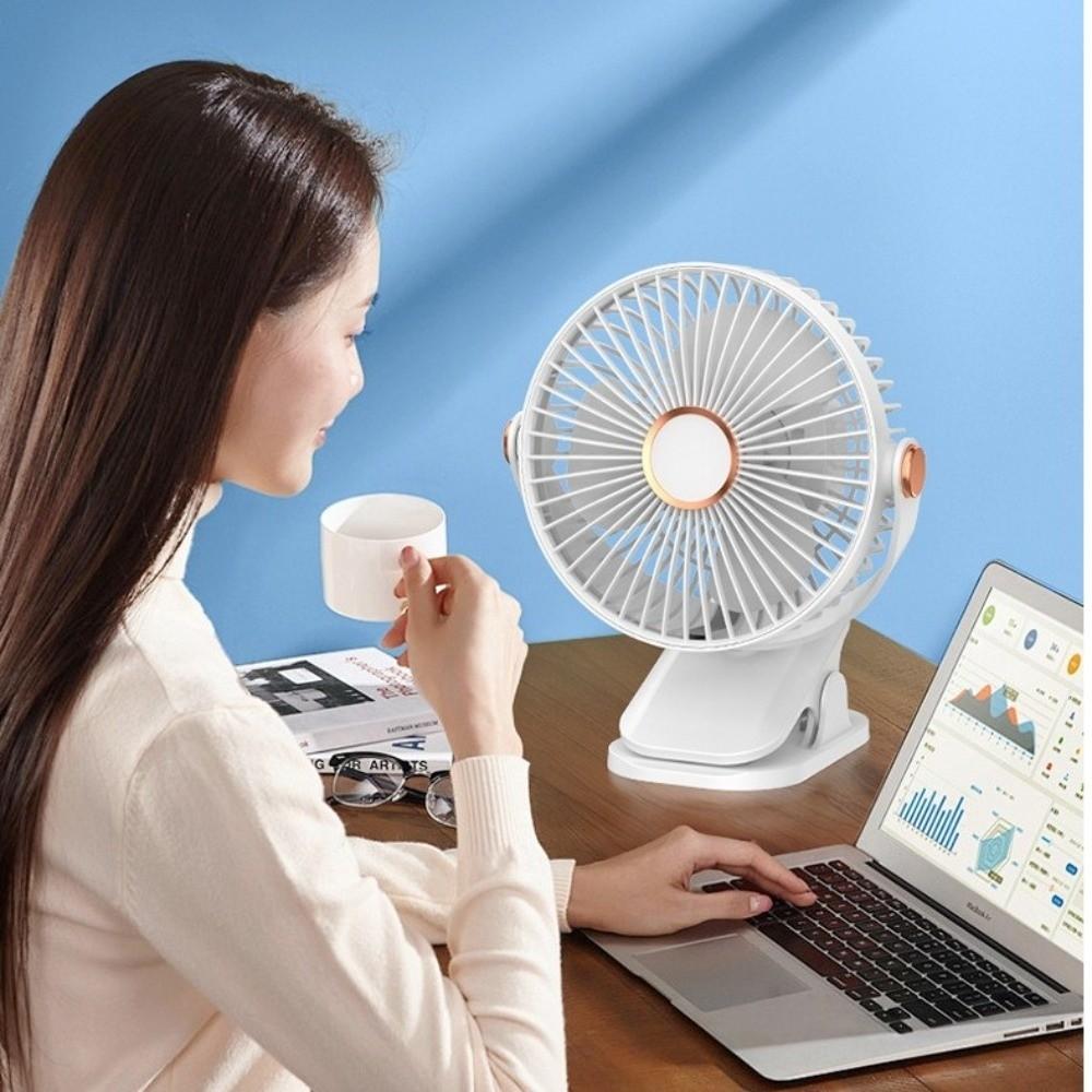 Clip/Stand/Hang Design Clip-on Fan 720° Rotation Cooling Fan Mini Desktop Electric Fan  Home