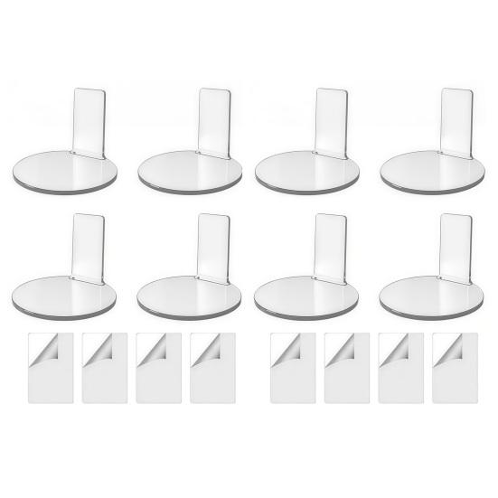 Adjustable Stand for Small Statues Doll Floating Display Stand, Clear Acrylic Action Figures Wall Shelf Anime Shelf, Sturdy Desktop