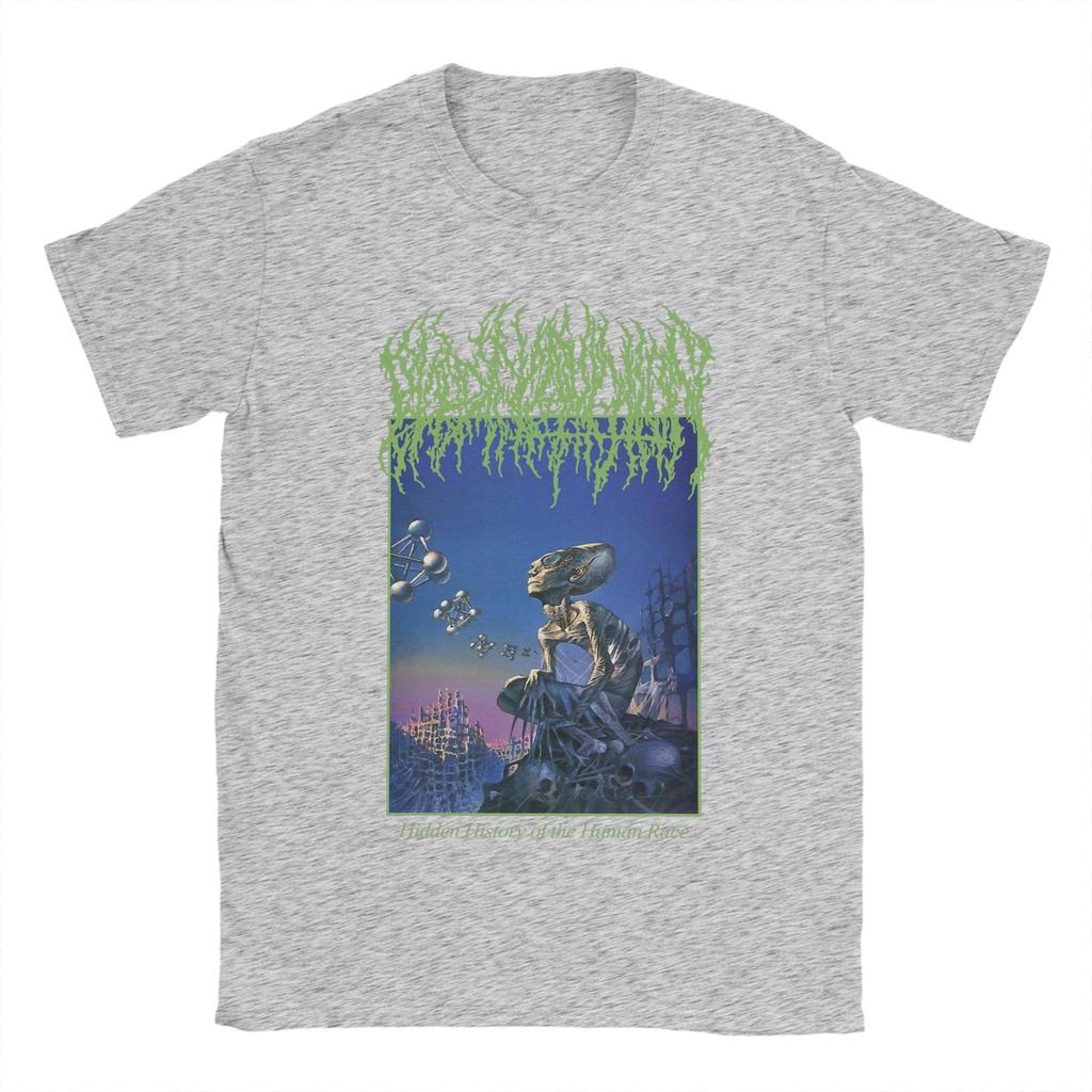 Blood Incantation Hidden Cotton TShirt For Unisex Summer Vintage TShirts Crewneck Novelty Tee Shirt Big Size Casual Clothes