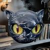 Black Small Resin Cat Figurine Ornaments Cat Figurines Animal Sculpture Decorative For Men Women Birthday Housewarming Entryway