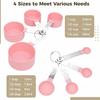 4/8pcs Measuring Cup and Spoon Set, Stackable Cups and Spoons, Nested Measuring Cups with Stainless Steel Handles
