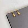 Water Droplet Shaped Earrings New Two Ways To Wear Simple Design Personality Simplicity High-End Feeling Earrings Accessories
