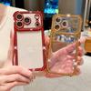 Apple 17 Pro Max Four-Corner Airbag Anti-Drop Instant Case for iPhone 16 with Rhinestone Glitter and Lens Film