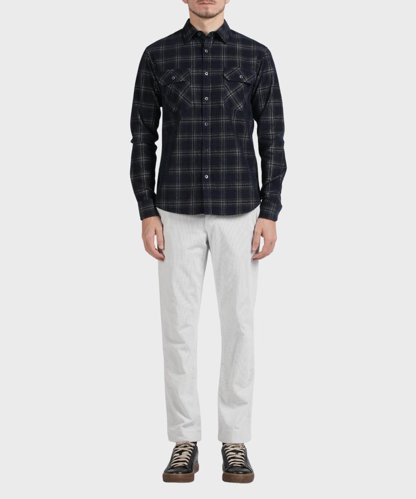PANICALE Grey Regular Fit Corduroy Pants