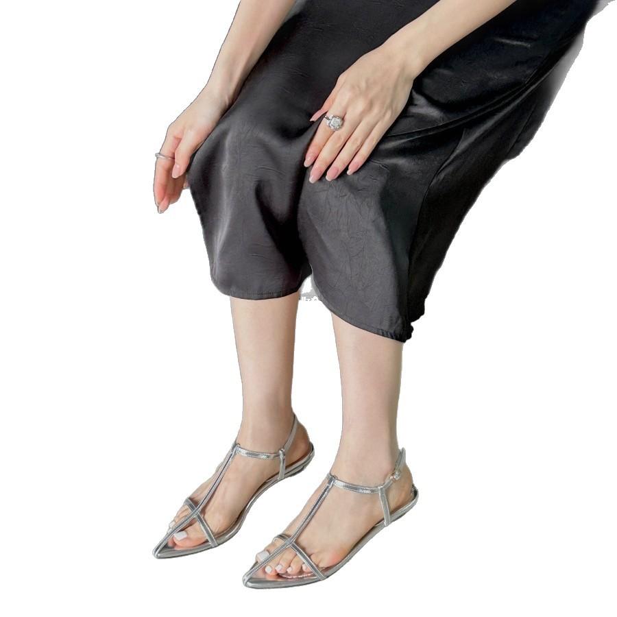 Spot sandals women's 2025 new summer same style thin heel buckle high heels sandals sexy open toes