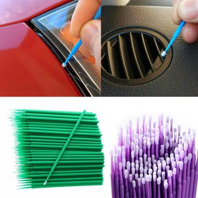 100 Stück/Packung Auto Detaillierungsbürste Autopflege Waschwerkzeuge Bürste Lack Ausbesserungsstift Kleine Spitze Mini-Kopfbürste Autozubehör