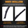 Pair Left Right Side Car Roof Trim Molding Strips Rubber Black for Honda Civic Sedan 2016 2017 2018    74306TBAA00