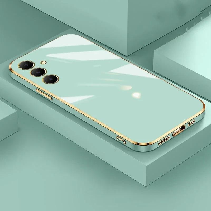 Luxury Plating Case For Samsung Galaxy M54 M14 M32 M22 M13 M23 M33 M53 5G M12 A12 A22S A51 A72 A73 Soft Silicone Phone Cover