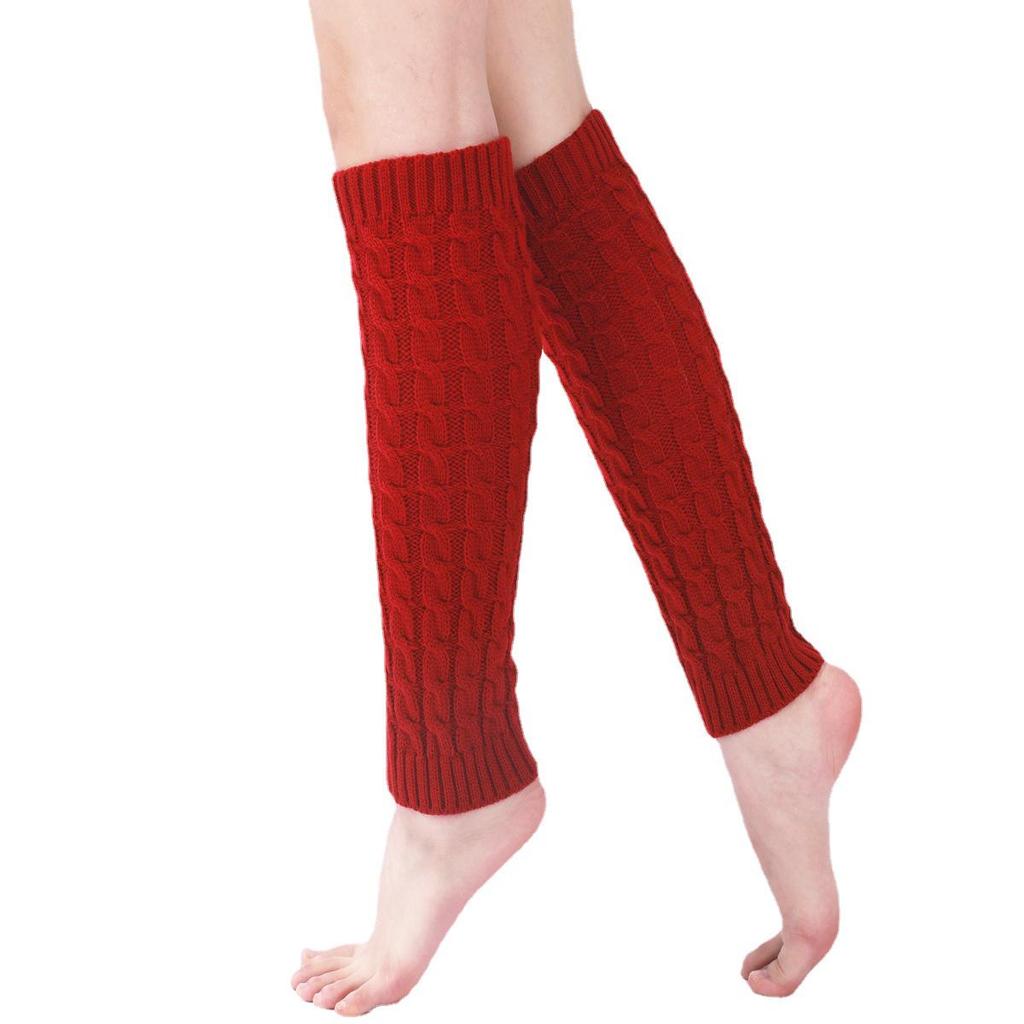 Korean Style Women's Thick Cable Knit Slouch Socks, 85g - Autumn/Winter Wool Leg Warmers & Boot Covers