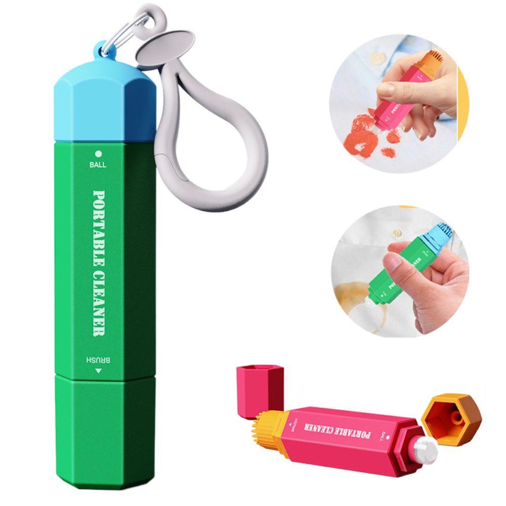 New 15ml Stain Remover Pen With Brush Head Instant Emergency Stain Remover Portable Double Head Grease Removal Pen Clothes Care