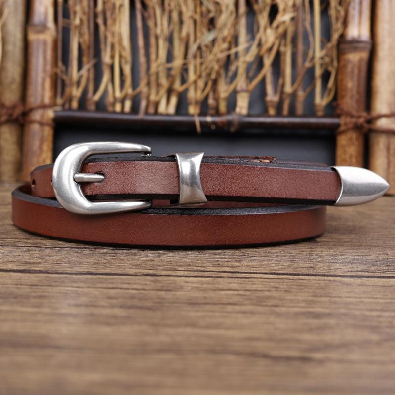 

Ретро универсальный ремень из коровьей кожи первого слоя с металлической серебряной пряжкой для мужчин и женщин, дизайнерский ремень ручной работы из старой кожи 105cm хаки