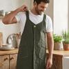 Anti-Stain Adult Apron Splash-Proof Sleeveless Apron Work Clothes Kitchen Apron  Restaurant
