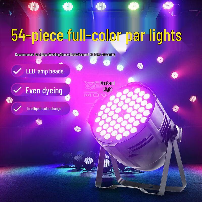 MOWL 54-LED Full Color Stage Par Light